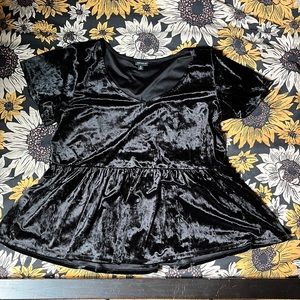 Torrid Velvet Babydoll Shirt